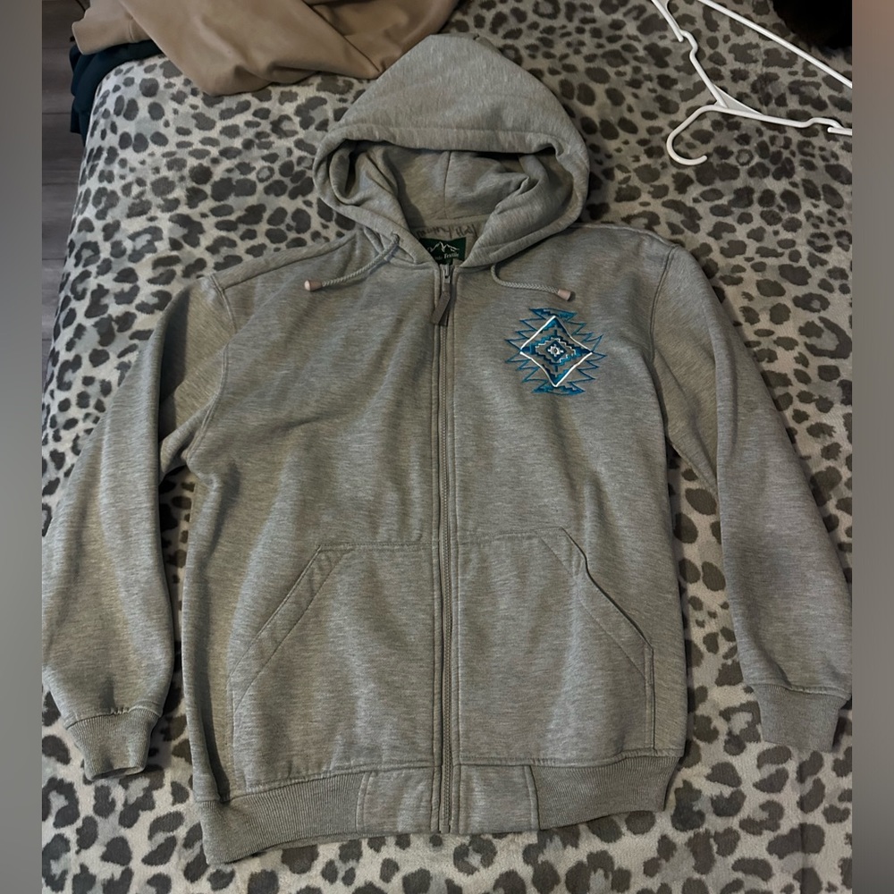 Grey Zip up Hoodie